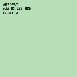 #B7DFB7 - Gum Leaf Color Image